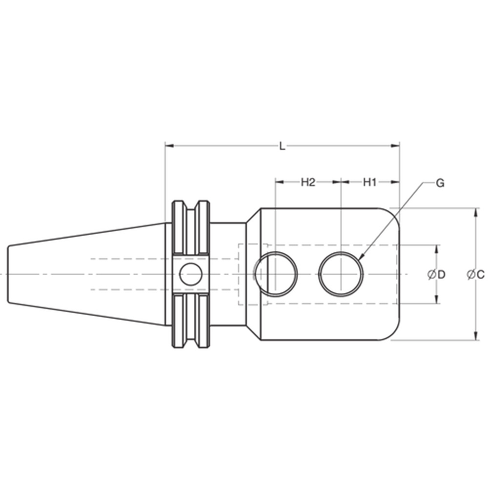 CAT40 End Mill Holder (Metric) - Image 2