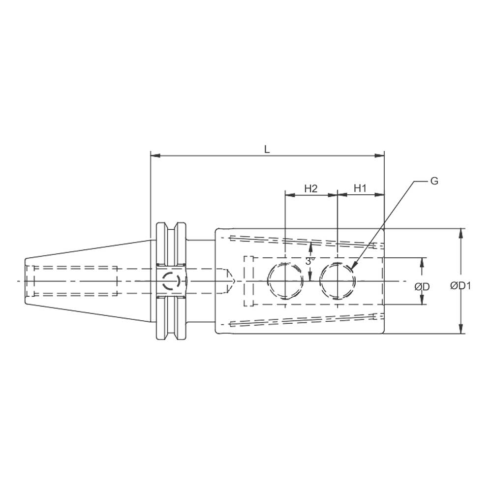 CAT50 End Mill Holder IK - Image 2